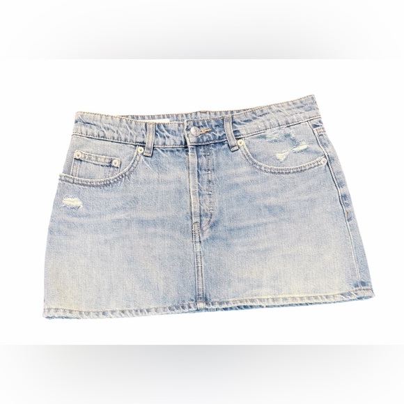 Zara Dresses & Skirts - Zara Blue Mini Skirt Casual Chic